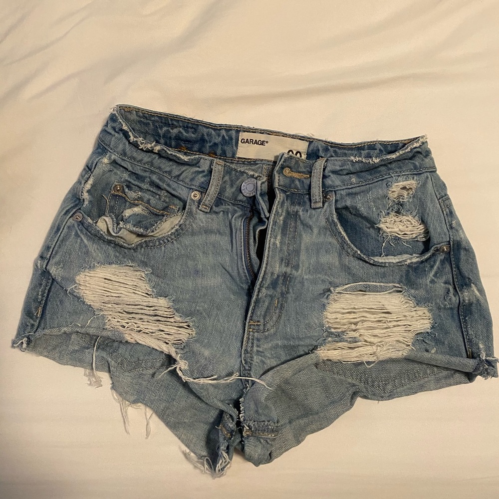 garage jean shorts